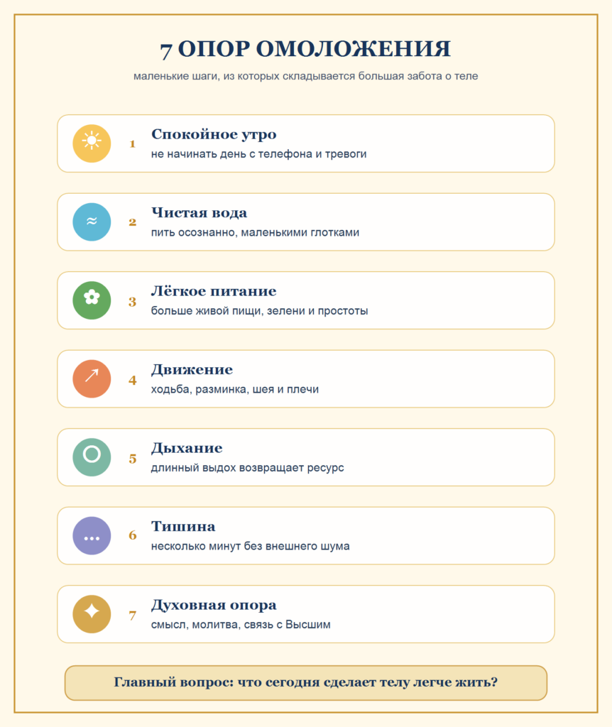 Омоложение организма человека