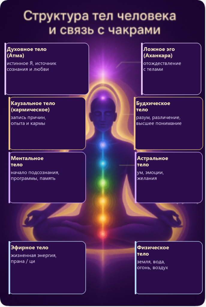 Структура тонких тел человека